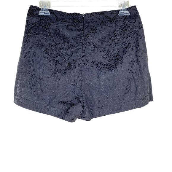 Very J Black Satin Lace Embossed Shorts Medium - Picture 2 of 10